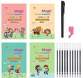 Kids Reusable Practice Book (4 Books + 1 Pen + 10 Refills)