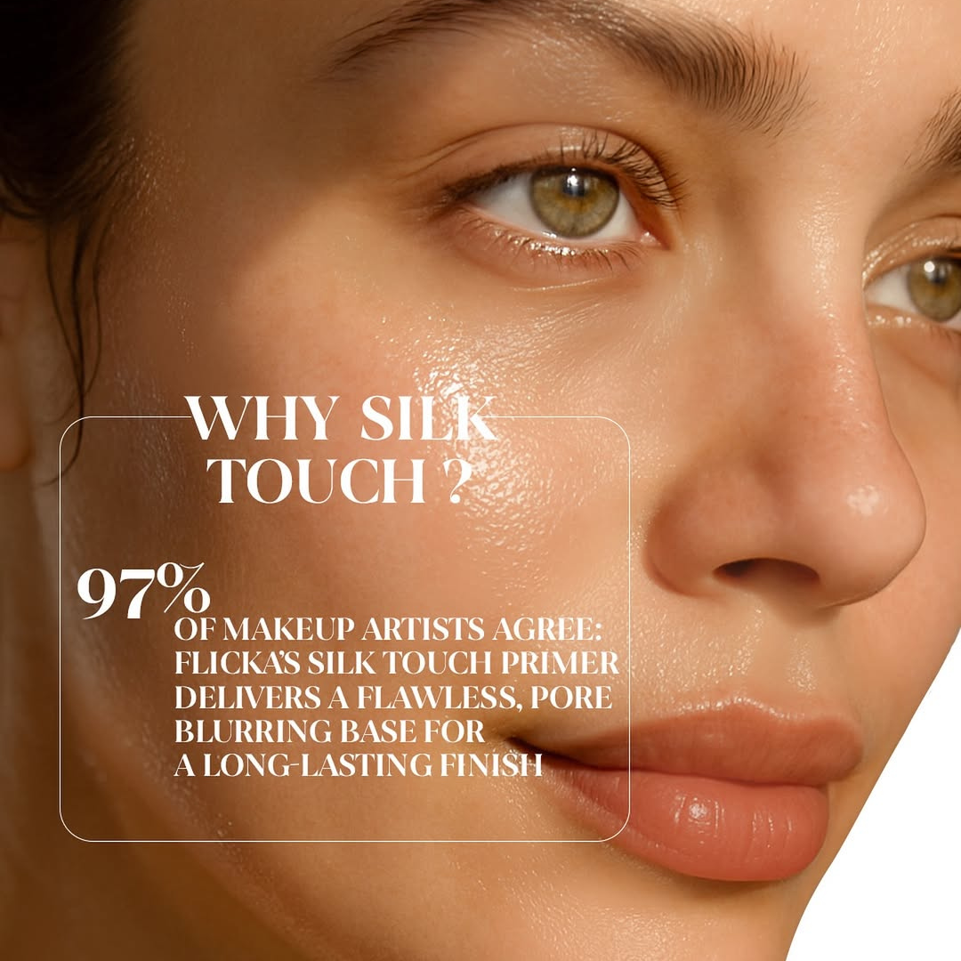 Flicka Silk Touch 3-in-1 Face Moisturizer & Primer | Hydrating, Lightweight, Pore-Minimizing