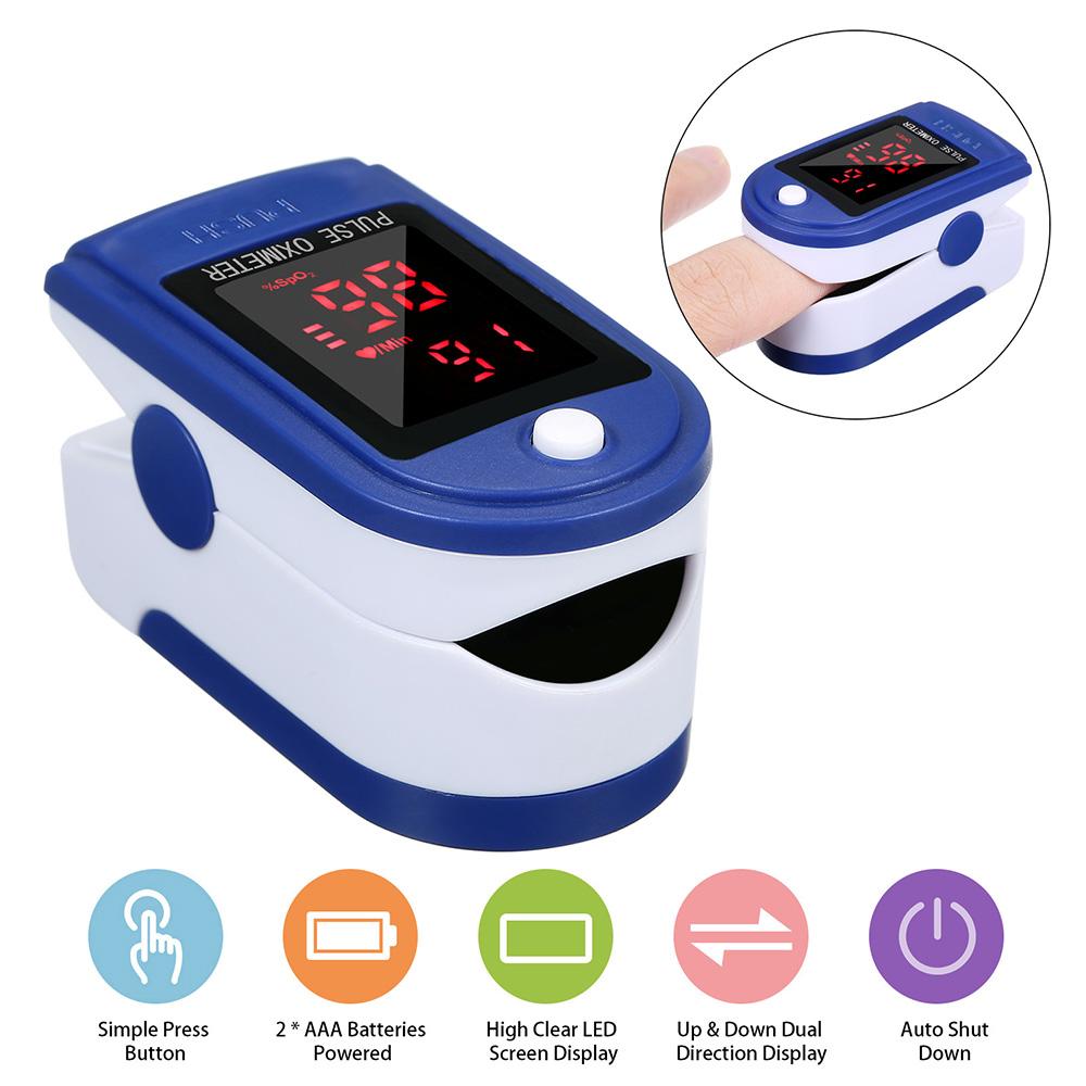 Portable Finger Pulse Oximeter – Blood Oxygen & Heart Rate Monitor