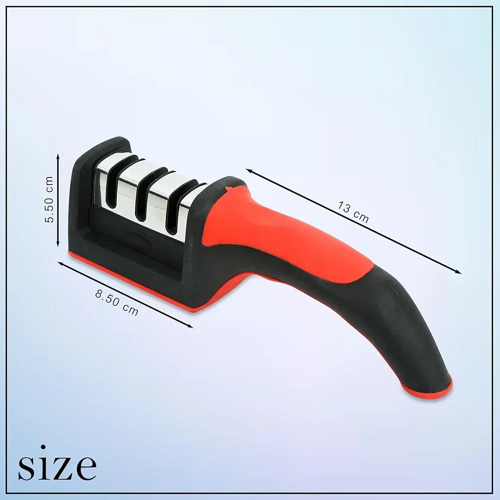 3 in 1 Knife Sharpener with 3 Stages - Repair, Sharpen & Polish