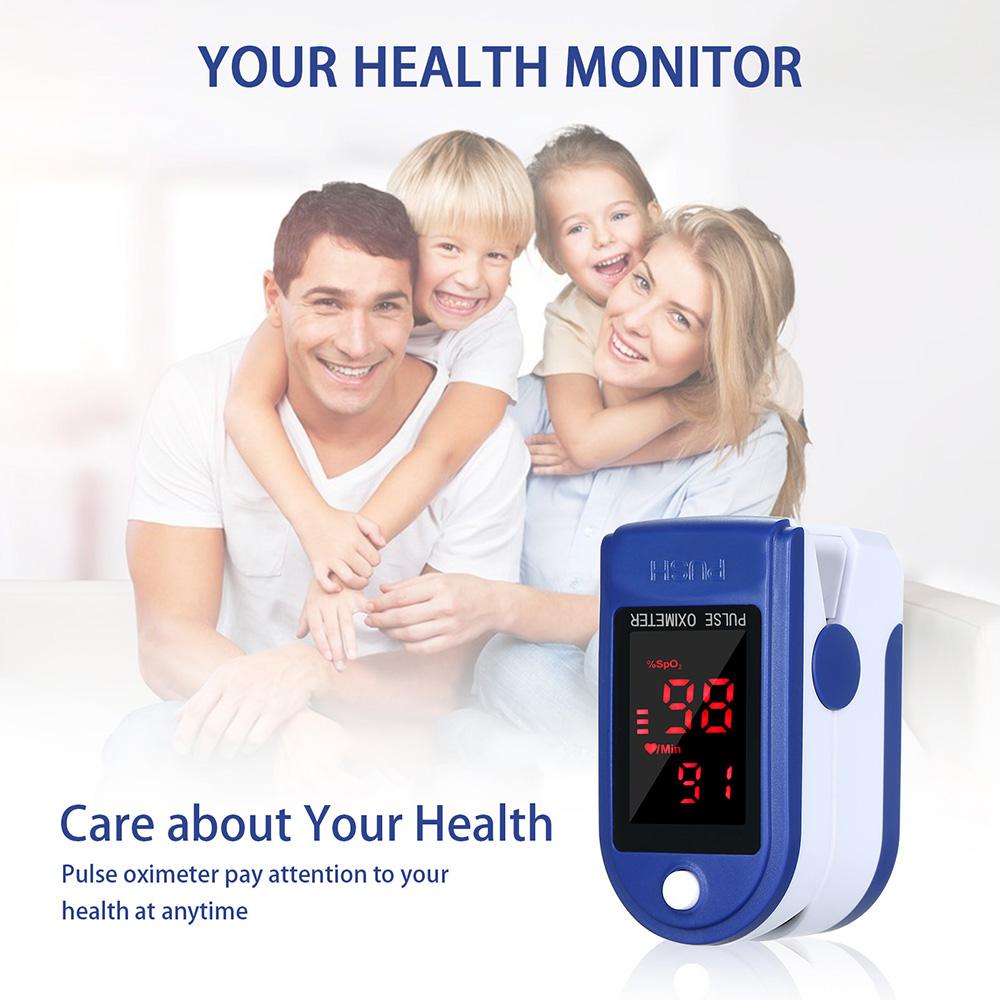 Portable Finger Pulse Oximeter – Blood Oxygen & Heart Rate Monitor