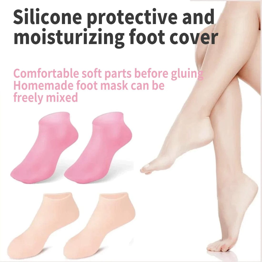 High Quality Silicone Foot Care Socks – Anti-Cracking Moisturizing Gel Socks