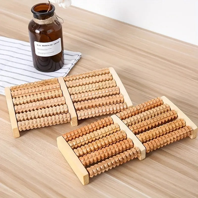 Wooden Roller Foot Massager – Pain & Stress Relief