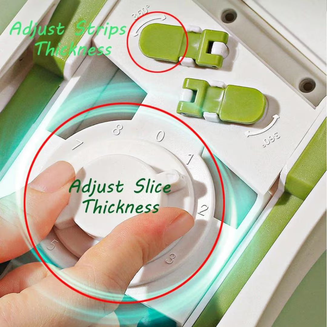 5 in-1 Multi-functional Manual Mandoline Vegetable Slicer Cutter Food & Chopper - Chic Flicks Store