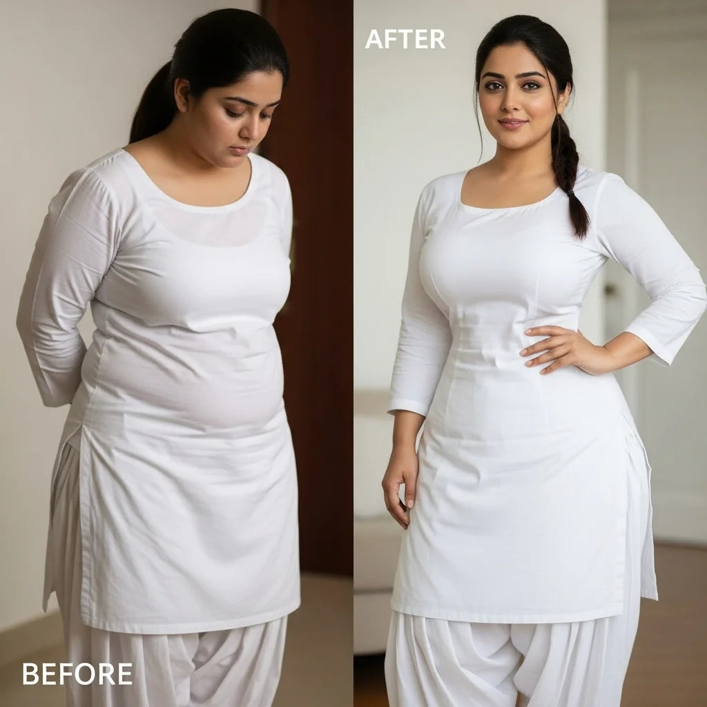 Seamless High-Waist Body Shaper for Tummy & Hip Control