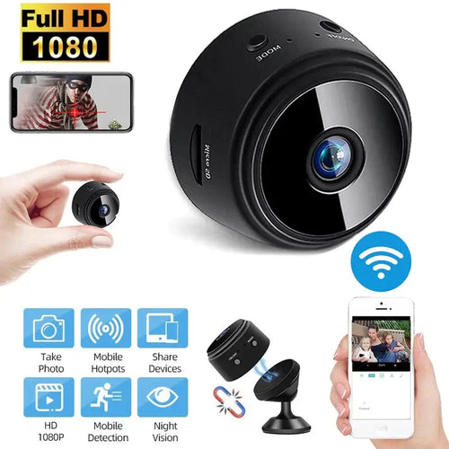 A9 Mini WiFi Wireless Camera – HD Video Recorder with Night Vision & Motion Detection - Chic Flicks Store